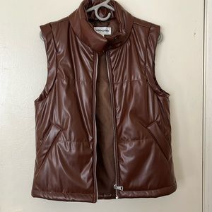 Brown Puffer Vest